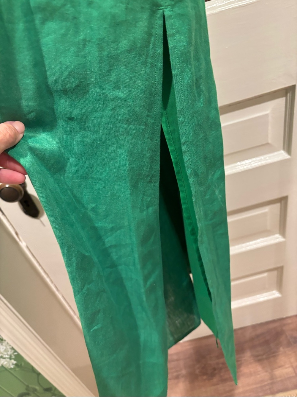 NEW WITH TAGS TORY BURCH Pleated Midi Dress in Linen - Picture 8 of 11